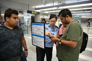 Visa application at Hongqiao Airport