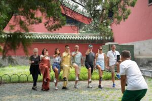 Italian Tourists at Temple of Heaven